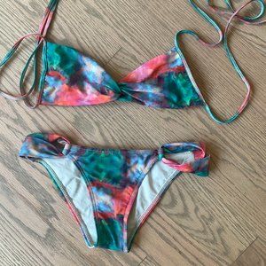 L*Space Watercolor Twist Front Bikini